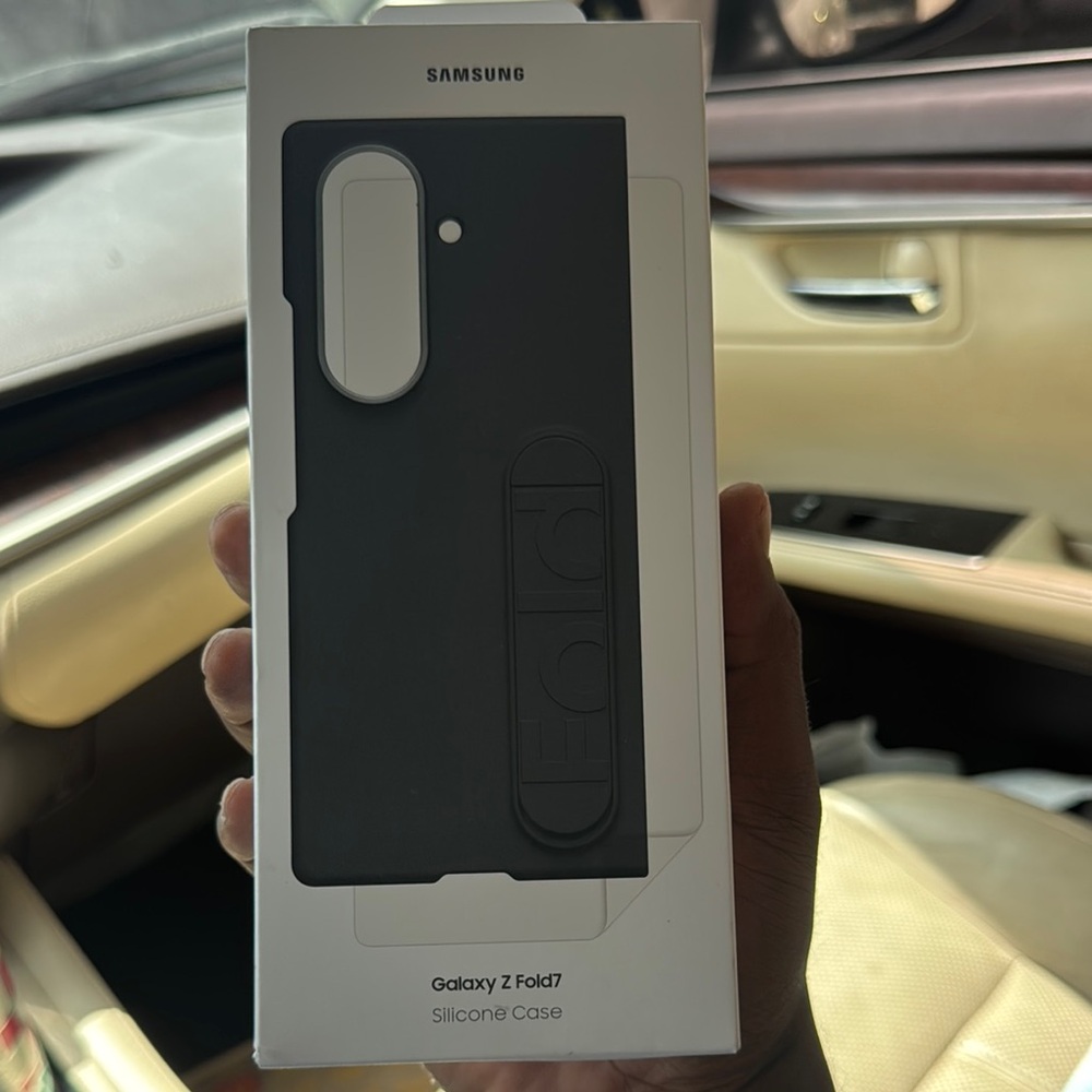 Samsung Black Galaxy Z Fold7 Case Sleek Durable Design